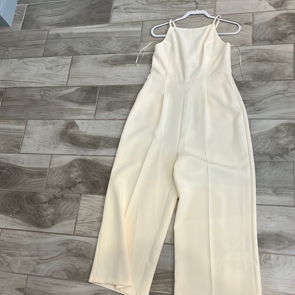 Top Shop Cream Jumpsuit